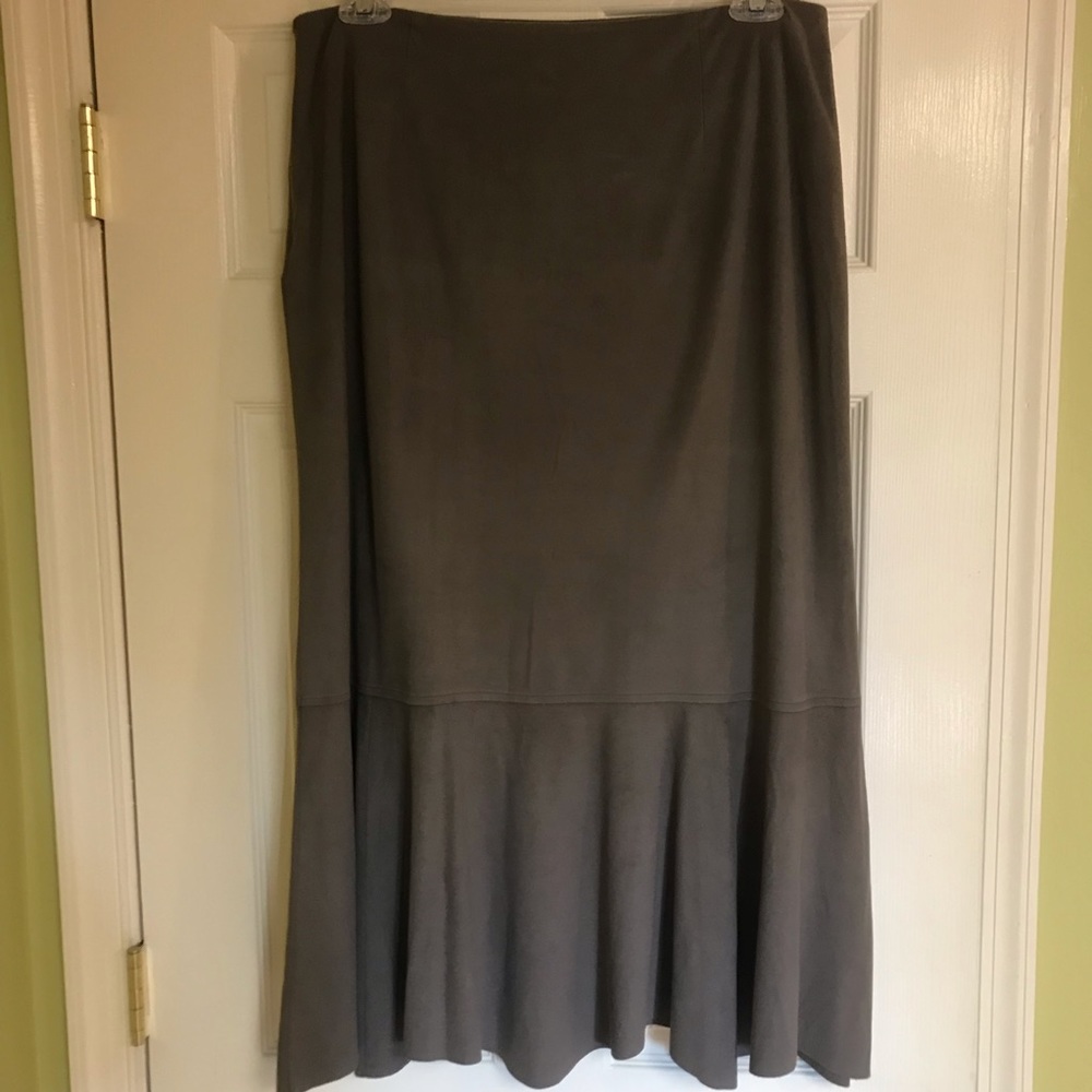 JJill faux suede skirt, Sz 14
